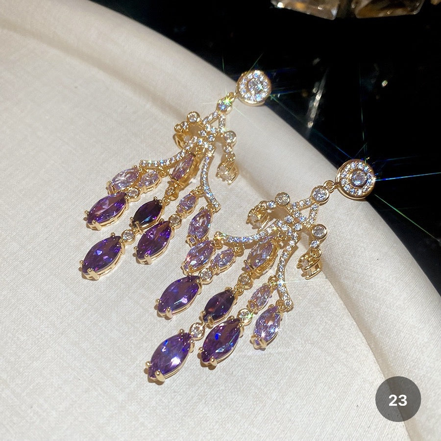 Purple Butterfly Series Earrings