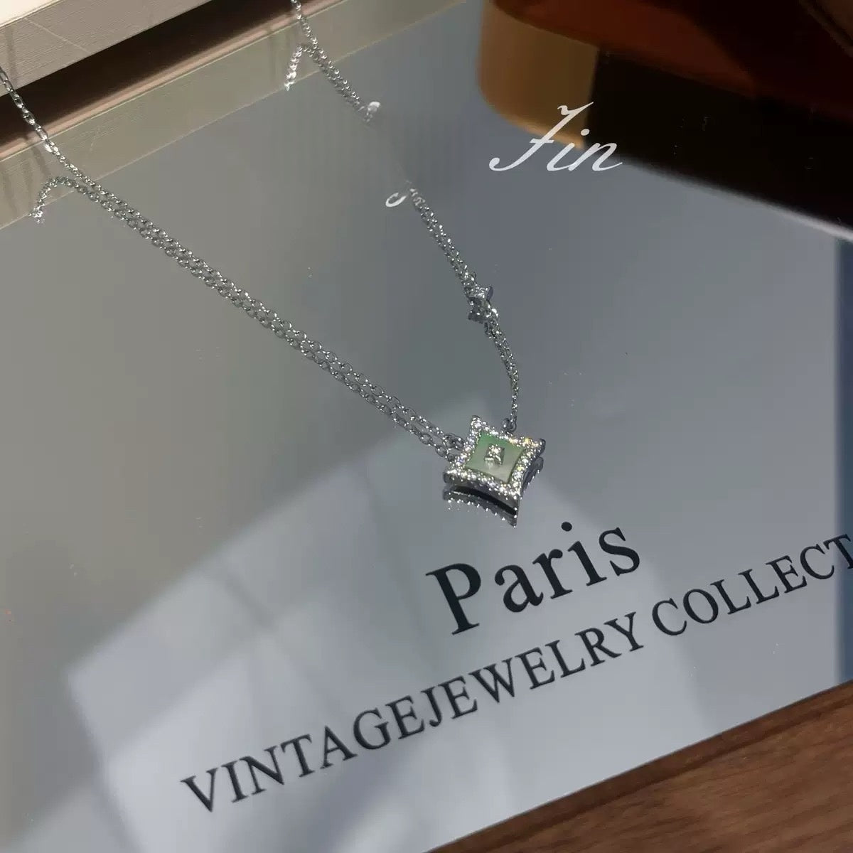 Green Four Leaves Clover Necklace