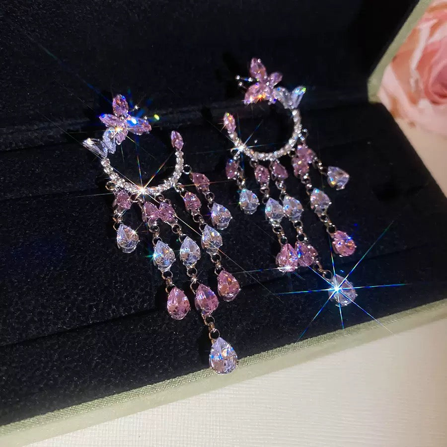 Purple Butterfly Series Earrings
