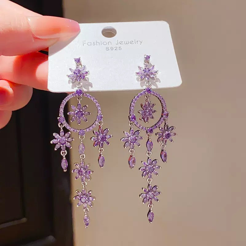 Purple Butterfly Series Earrings