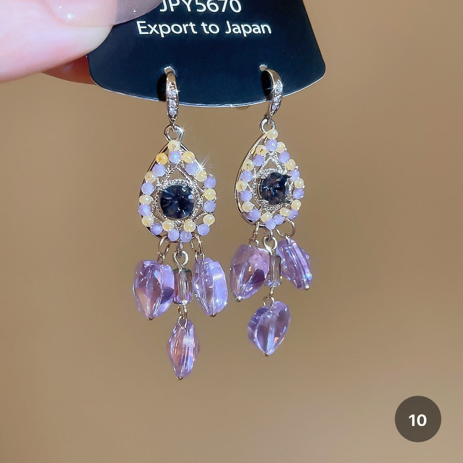 Purple Butterfly Series Earrings