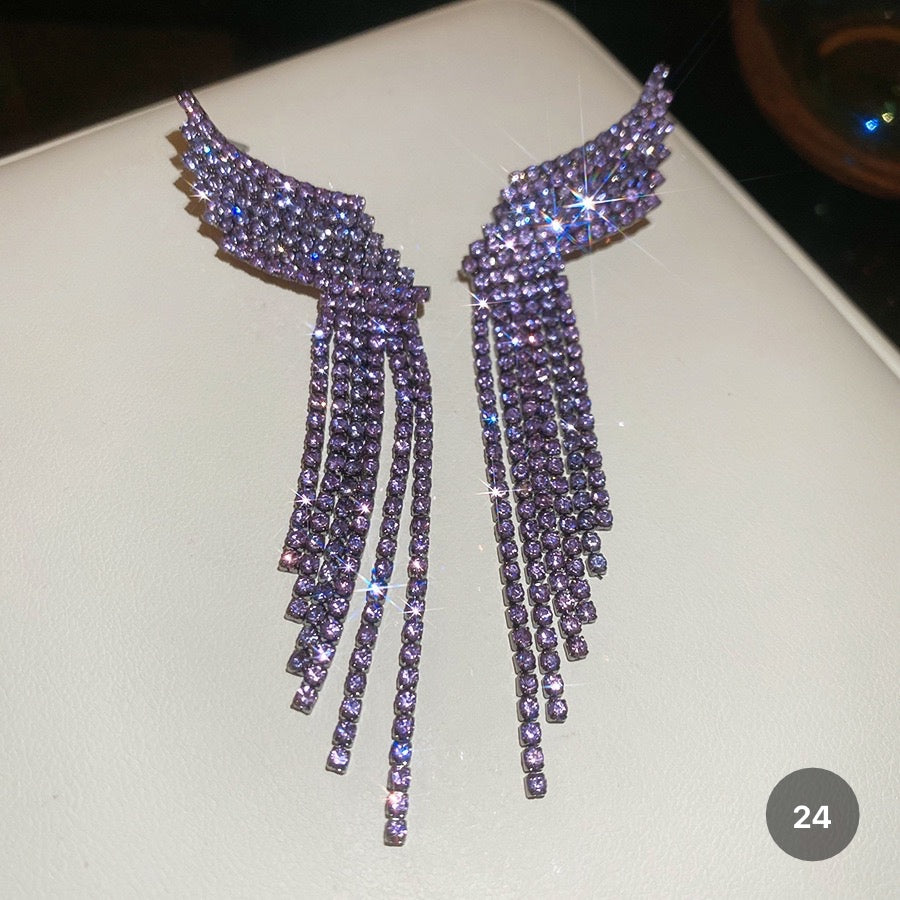 Purple Butterfly Series Earrings