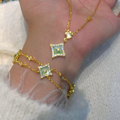 Green Four Leaves Clover Necklace