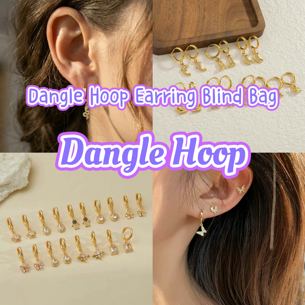 Dangle Hoop Earring - Blind Bag
