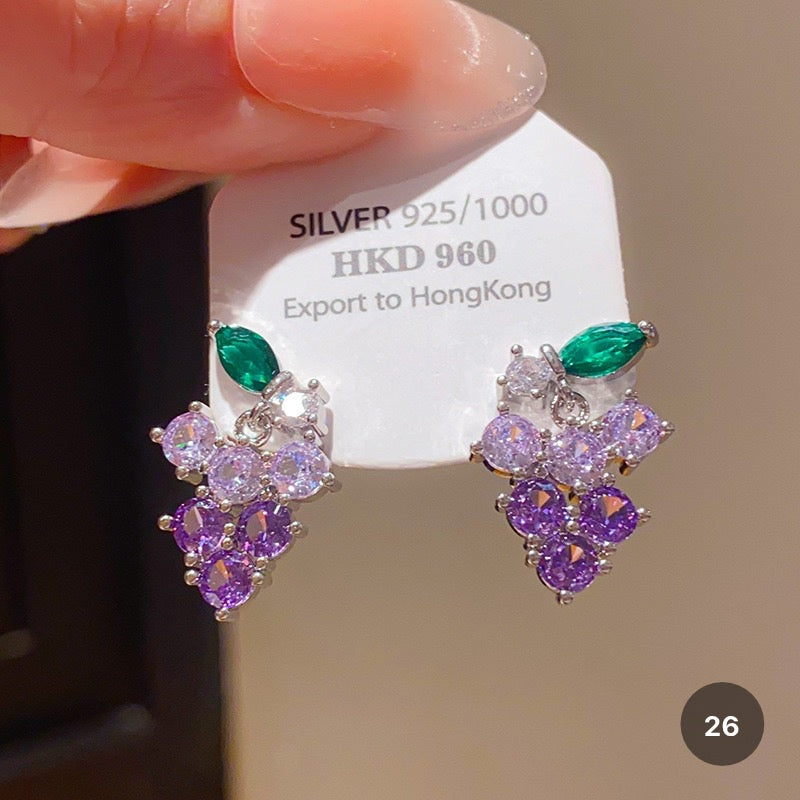Purple Butterfly Series Earrings