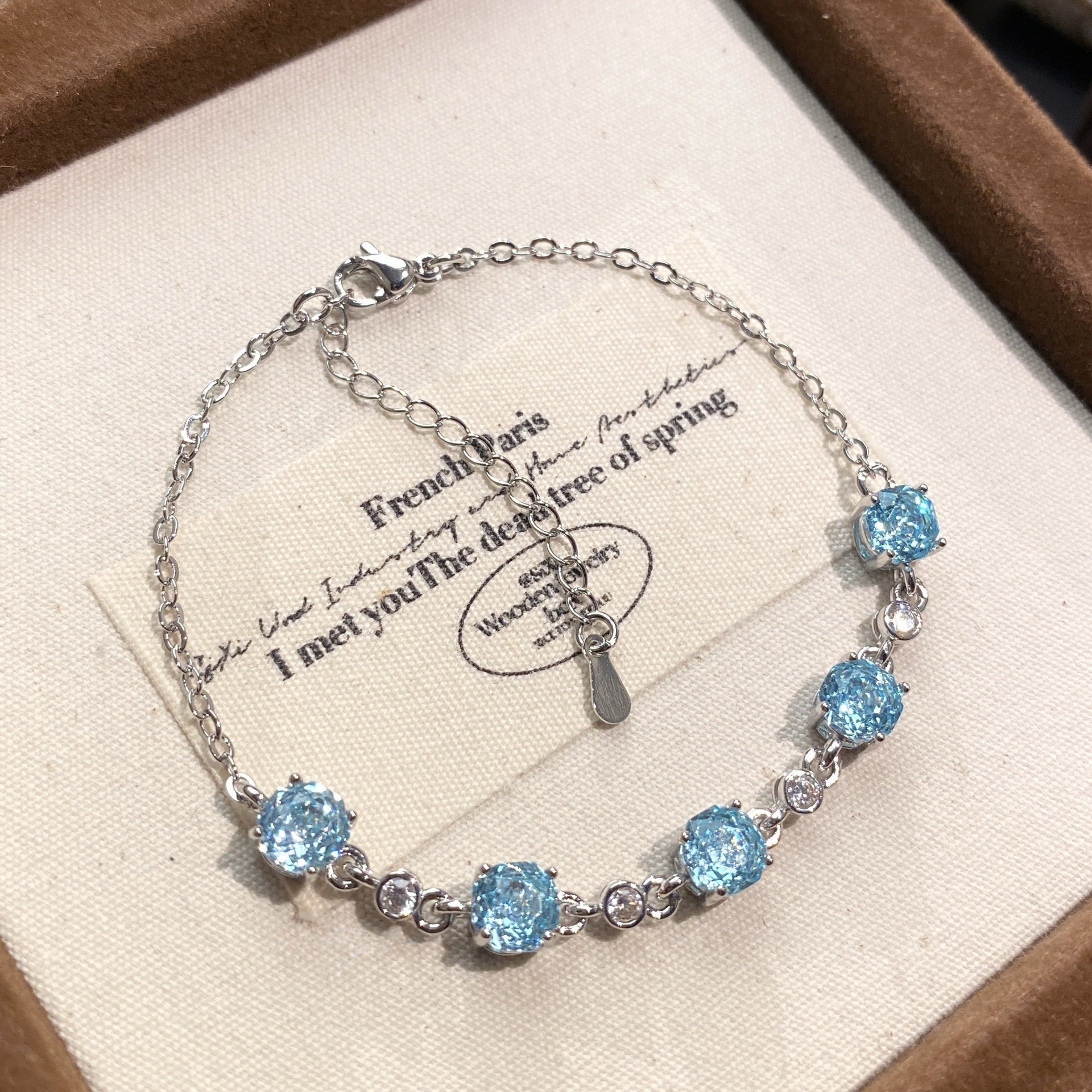 Rose Cut Floral Crystal Bracelets