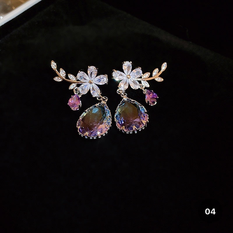 Purple Butterfly Series Earrings
