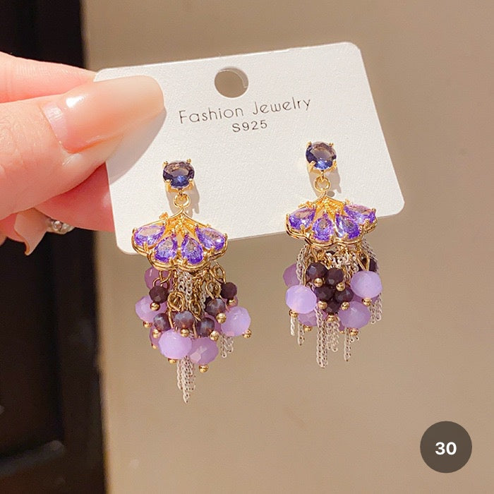 Purple Butterfly Series Earrings