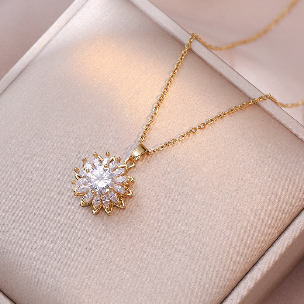 Sunflower Spinner Jewelry Set