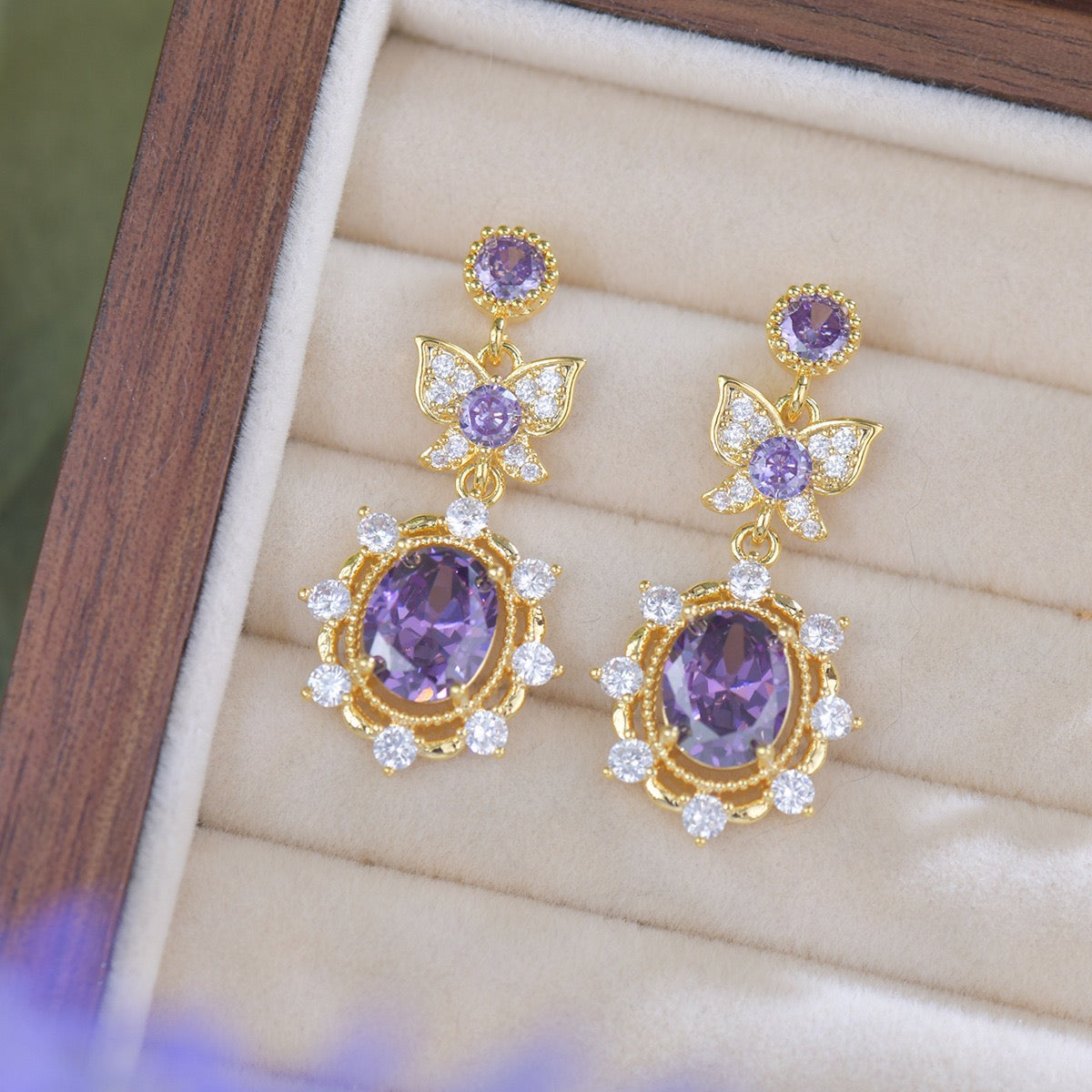 Purple Royal Style Jewelry Set