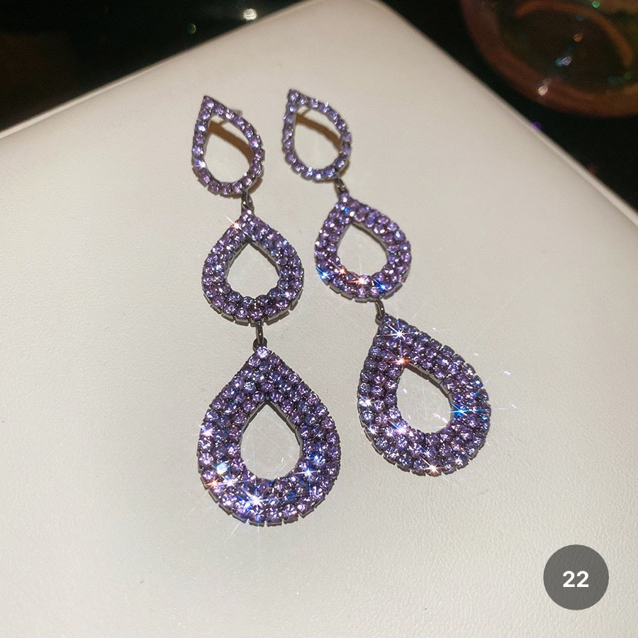 Purple Butterfly Series Earrings