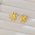 Yellow Royal Style Jewelry Set