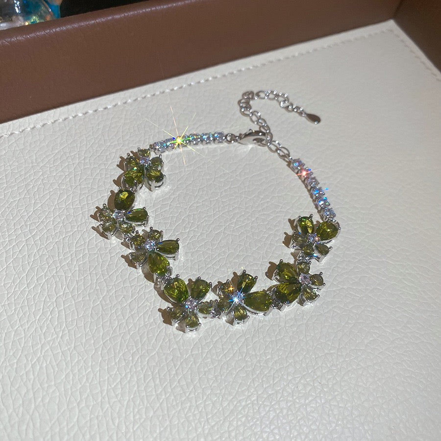 Rainbow Butterfly Flower Bracelets