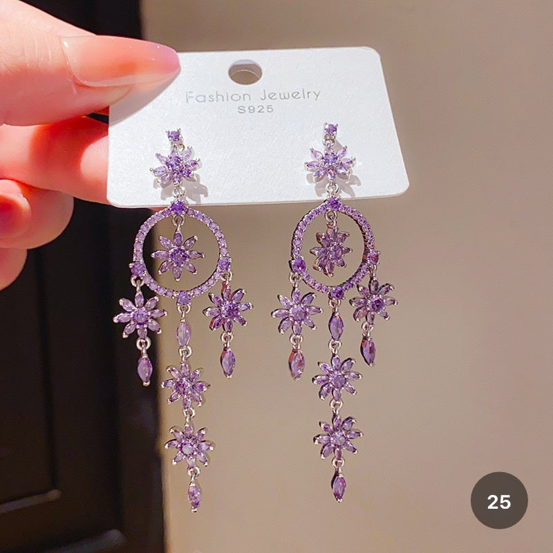 Purple Butterfly Series Earrings