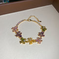 Rainbow Butterfly Flower Bracelets