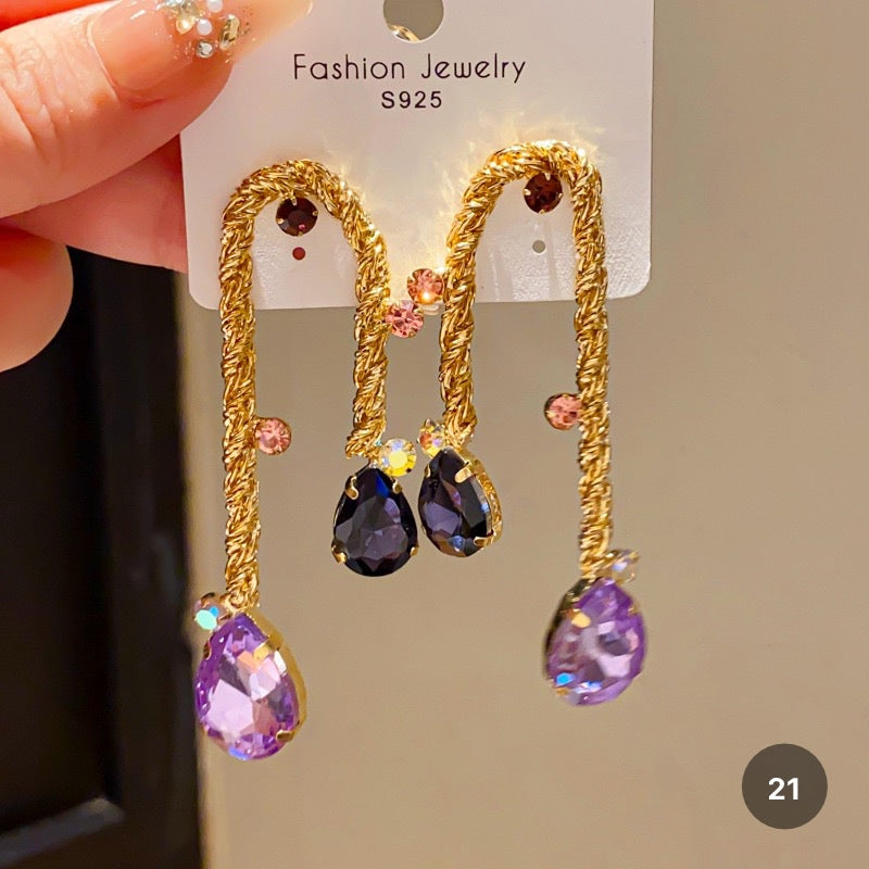 Purple Butterfly Series Earrings