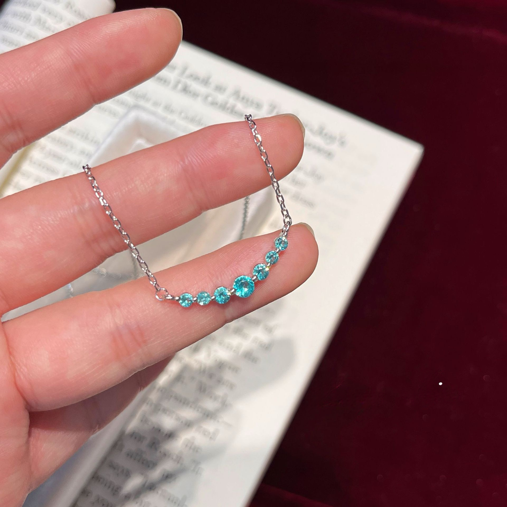 Turquoise Blue Four-Leaf Clover Jewelry Set