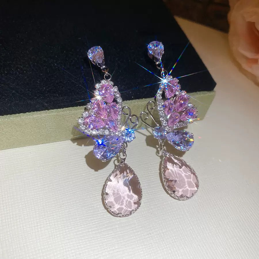 Purple Butterfly Series Earrings