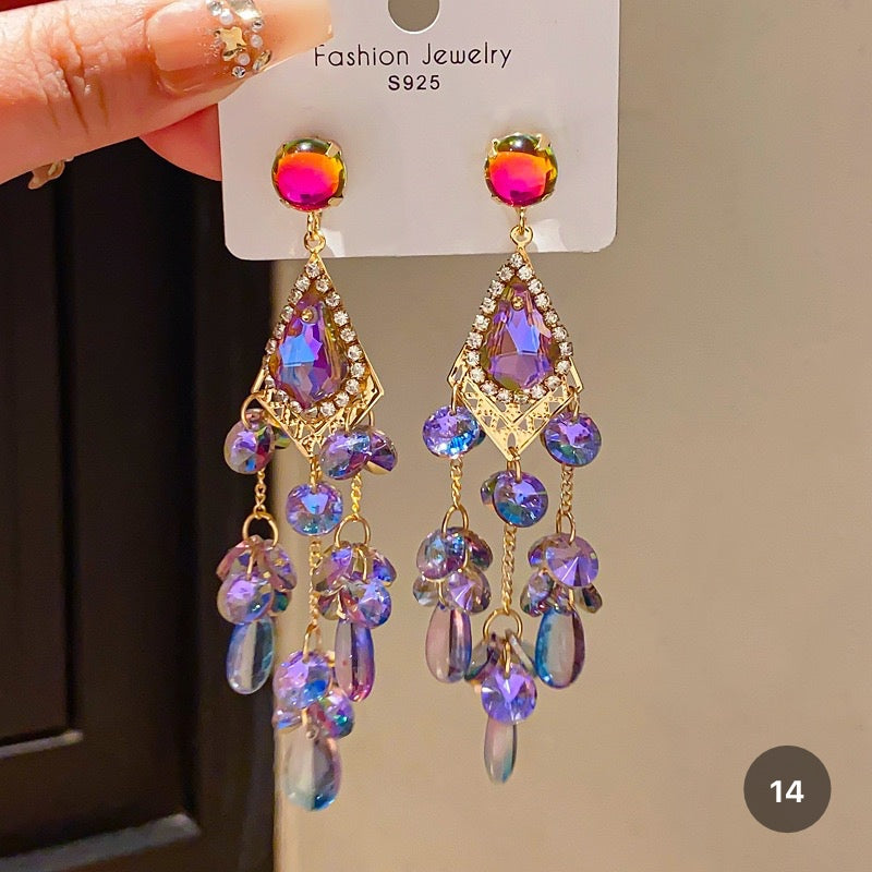 Purple Butterfly Series Earrings