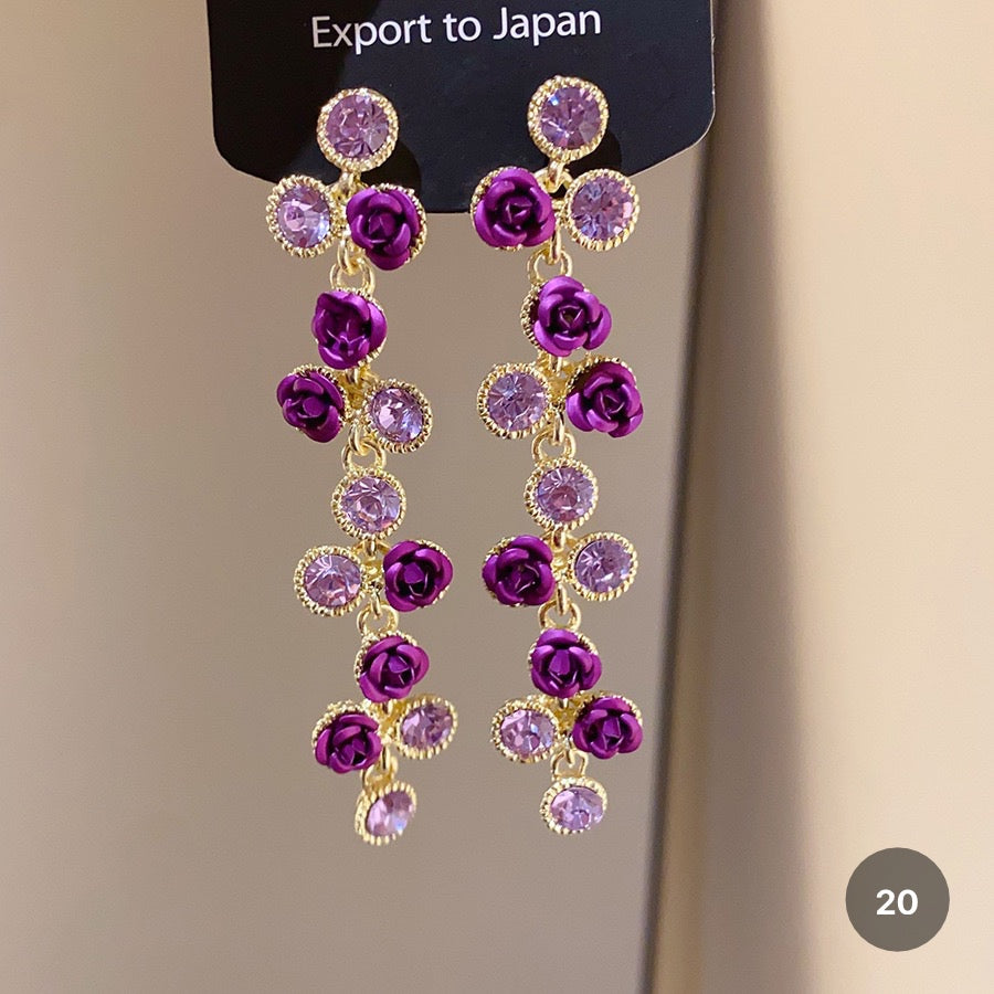 Purple Butterfly Series Earrings