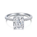 Square Crystal Rings