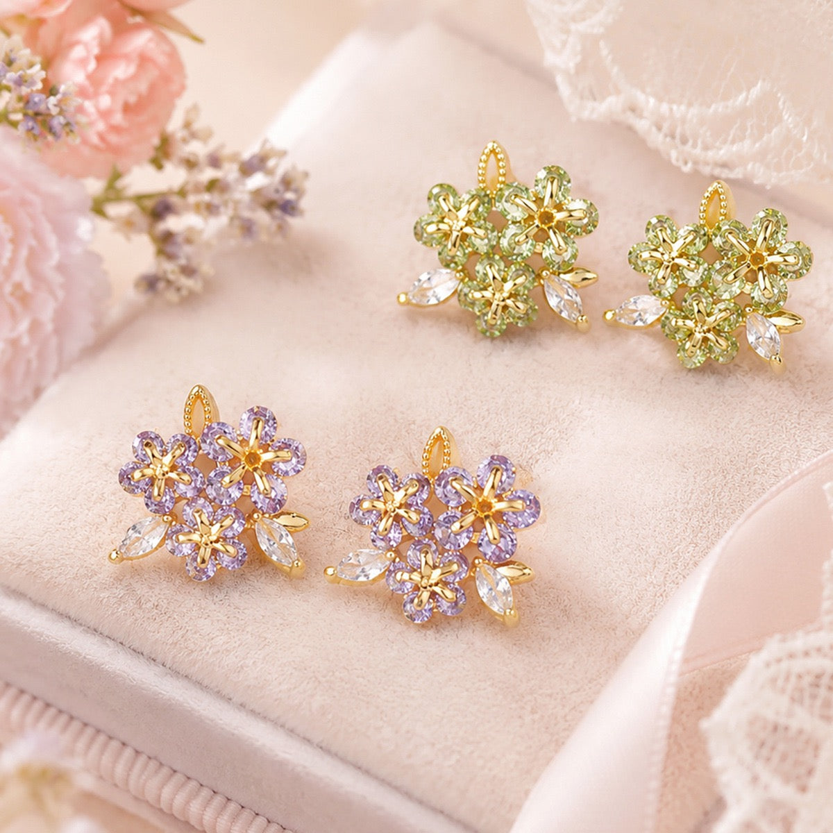 Dainty Flower Stud Earring