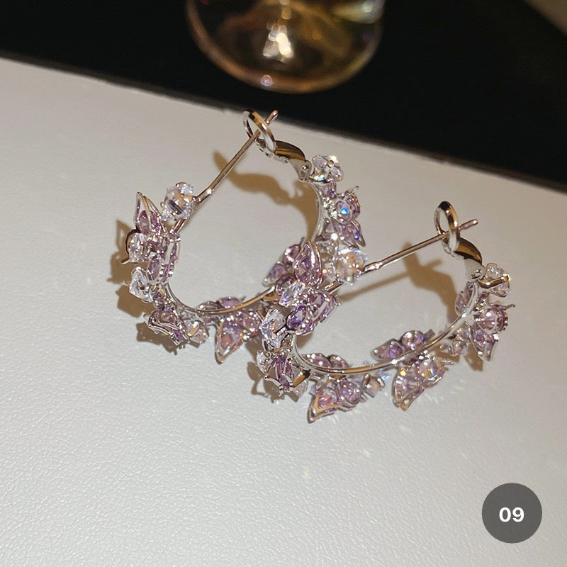 Purple Butterfly Series Earrings