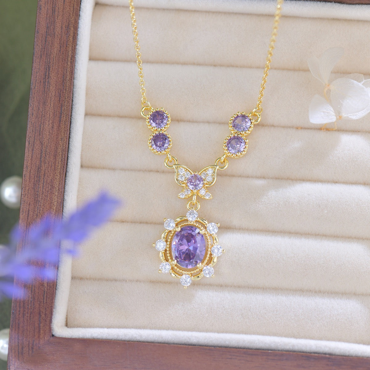 Purple Royal Style Jewelry Set