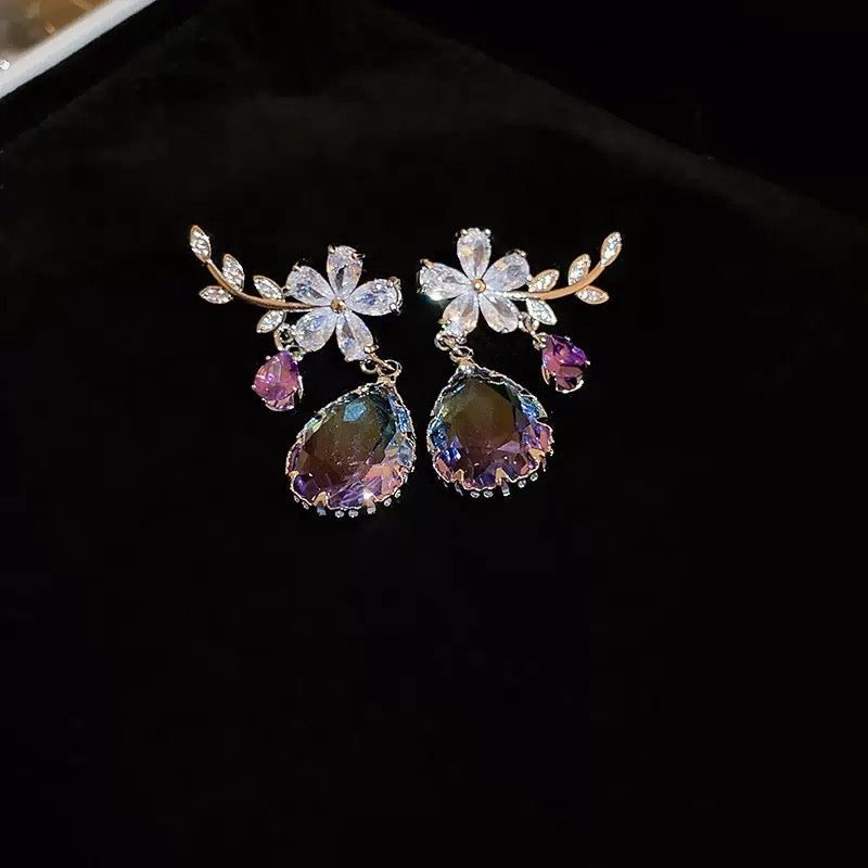 Purple Butterfly Series Earrings