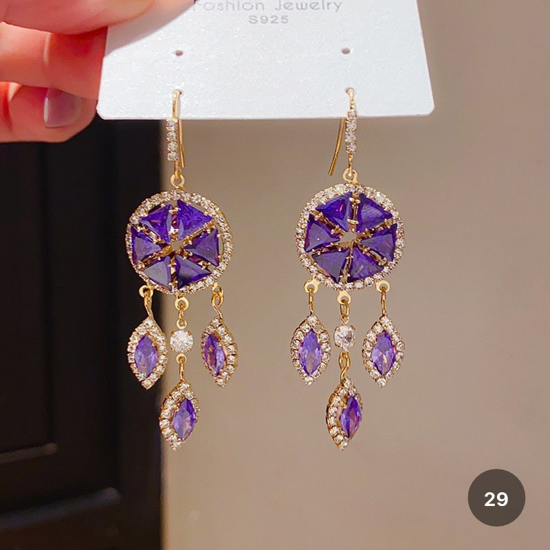 Purple Butterfly Series Earrings
