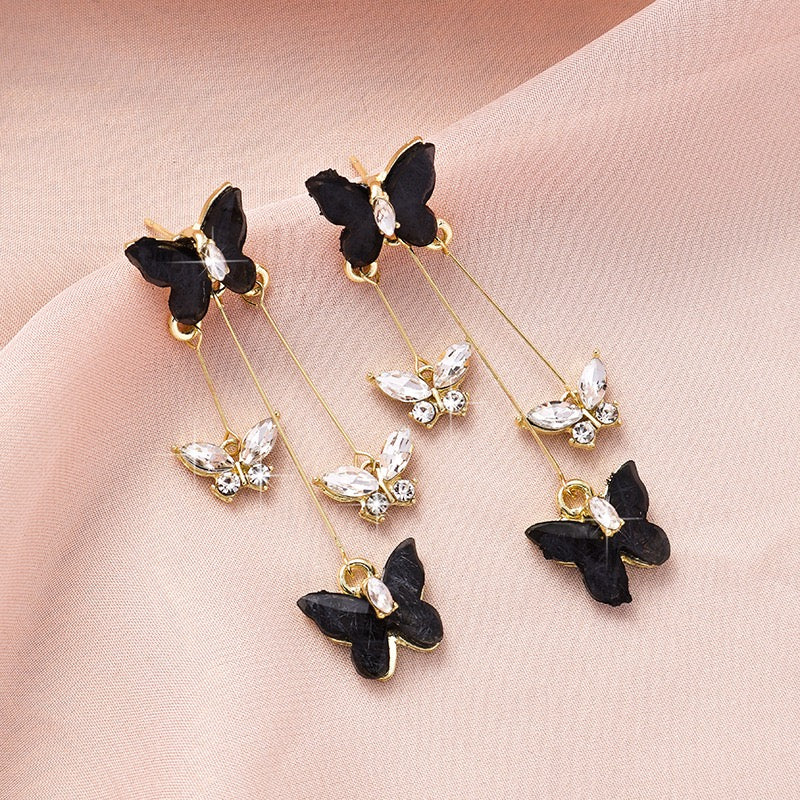Fairycore triple layer Butterfly Earrings