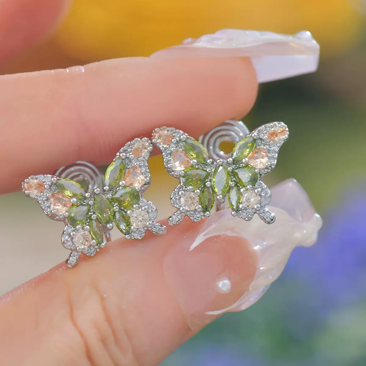 Dainty Butterfly Stud Earring