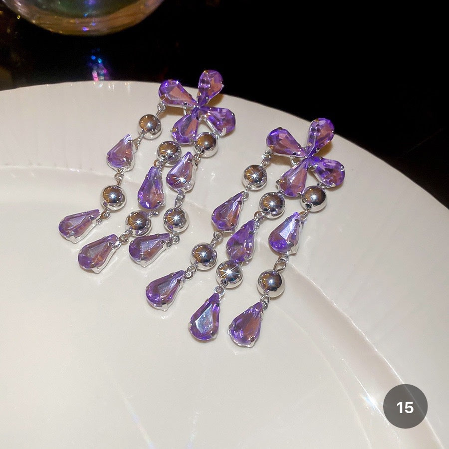 Purple Butterfly Series Earrings